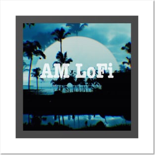 AM LoFi monochrome Hawai'i Posters and Art